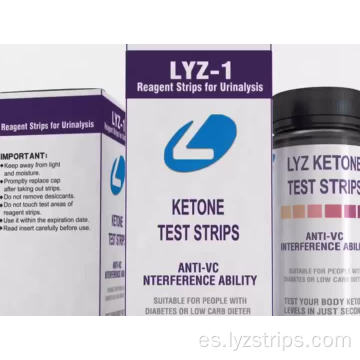 Tiras reactivas de cetonas en orina LYZ y diabetes